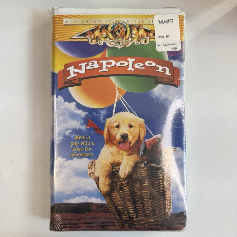 Napoleon VHS 1999 MGM Family Puppy Adventure Clamshell Sealed Watermark